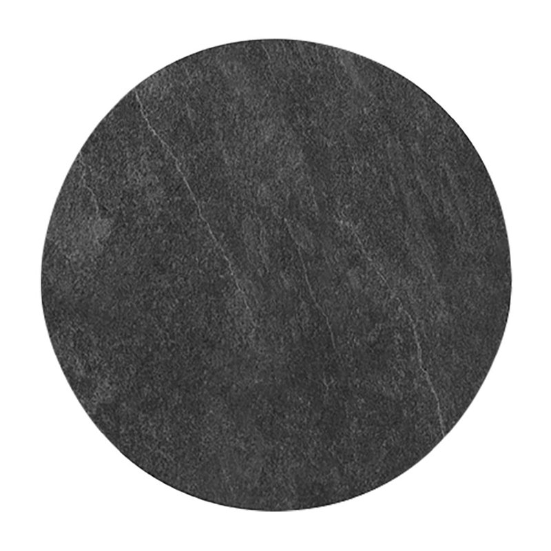 Planches de pr&eacute;sentation rondes en polyester bio Roltex S-Plank 40 cm ardoise (lot de 5) - Gastronoble - HZ799