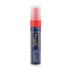Marqueur craie waterproof Securit (verre+ ardoise) pointe 7-15mm rouge - Gastronoble - CU778