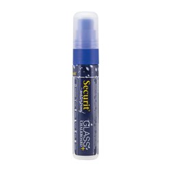 Marqueur craie waterproof Securit (verre+ ardoise) pointe 7-15mm bleu - Gastronoble - CU779