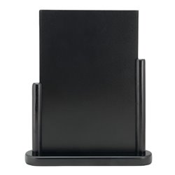 Grand chevalet de table Securit Elegant bois laqu&eacute; noir - Gastronoble - CU902