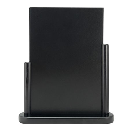 Grand chevalet de table Securit Elegant bois laqu&eacute; noir - Gastronoble - CU902