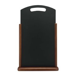 Chevalet de table avec poign&eacute;e Securit weng&eacute; XL - Gastronoble - CU905