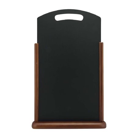 Chevalet de table avec poign&eacute;e Securit weng&eacute; XL - Gastronoble - CU905