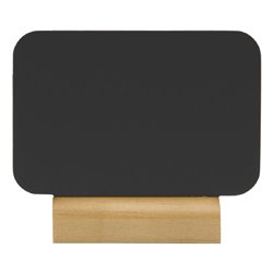 Mini chevalets rectangulaires avec socle en bois Securit Silhouette (lot de 4) - Gastronoble - CU906