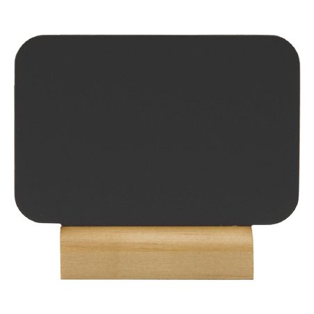 Mini chevalets rectangulaires avec socle en bois Securit Silhouette (lot de 4) - Gastronoble - CU906