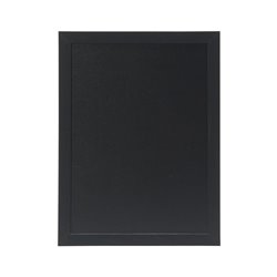 Ardoise murale cadre en bois noir avec feutre craie et fixations Securit 30x40cm - Gastronoble - CU916