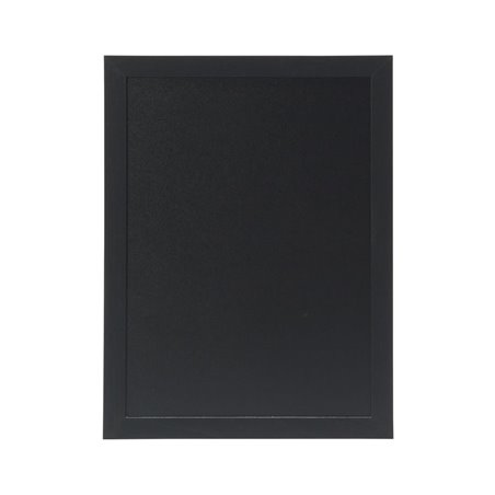 Ardoise murale cadre en bois noir avec feutre craie et fixations Securit 30x40cm - Gastronoble - CU916