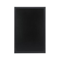 Ardoise murale cadre en bois noir avec feutre craie et fixations Securit 40x60cm - Gastronoble - CU917