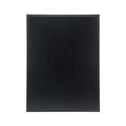 Ardoise murale cadre en bois noir avec feutre craie et fixations Securit 60x80cm - Gastronoble - CU918