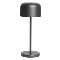 Lampe de table avec abat-jour rond Olympia Lucca noire 200mm - Gastronoble - HZ200