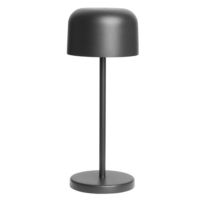 Lampe de table avec abat-jour rond Olympia Lucca noire 200mm - Gastronoble - HZ200