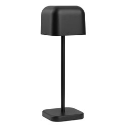 Lampe de table avec abat-jour carr&eacute; Olympia Lucca noire 200mm - Gastronoble - HZ204