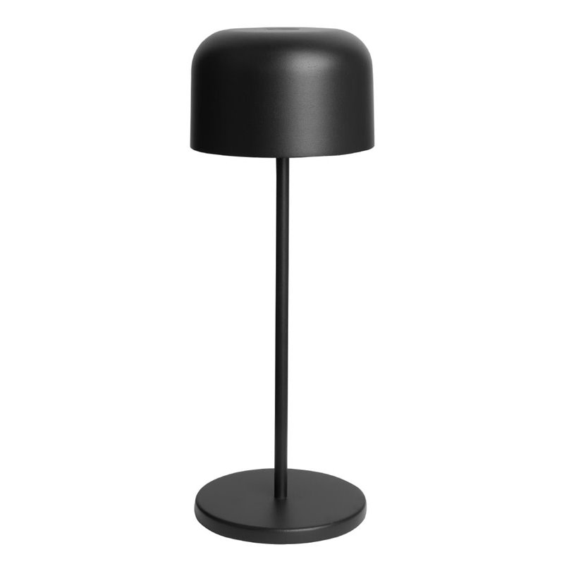Lampe de table avec abat-jour rond Olympia Lucca noire 300mm - Gastronoble - HZ208