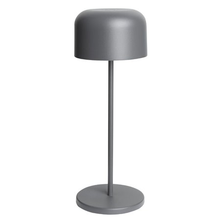 Lampe de table avec abat-jour rond Olympia Lucca grise 300mm - Gastronoble - HZ211