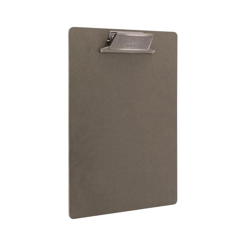 Planche porte-menu avec clip m&eacute;tal patin&eacute; "Food & Drink" Securit Vintage A4 - Gastronoble - CU931