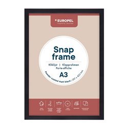 Cadre clipsable Europel A3 25mm noir mat - Gastronoble - HU443