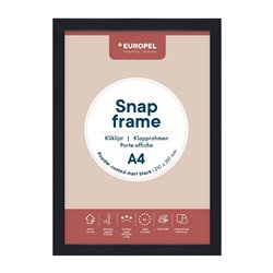 Cadre clipsable Europel A4 25mm noir mat - Gastronoble - HU444