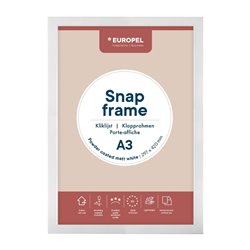 Cadre clipsable Europel A3 25mm blanc mat - Gastronoble - HU445