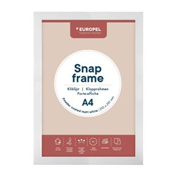 Cadre clipsable Europel A4 25mm blanc mat - Gastronoble - HU446