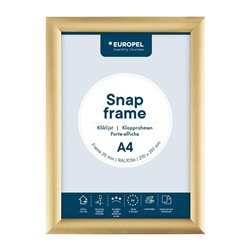 Cadre clipsable Europel A4 25mm dor&eacute; - Gastronoble - HU448