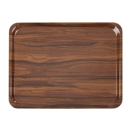 Plateaux stratifi&eacute;s lisses Capri Cambro noyer 460&nbsp;mm (lot de 24) - Gastronoble - CL702
