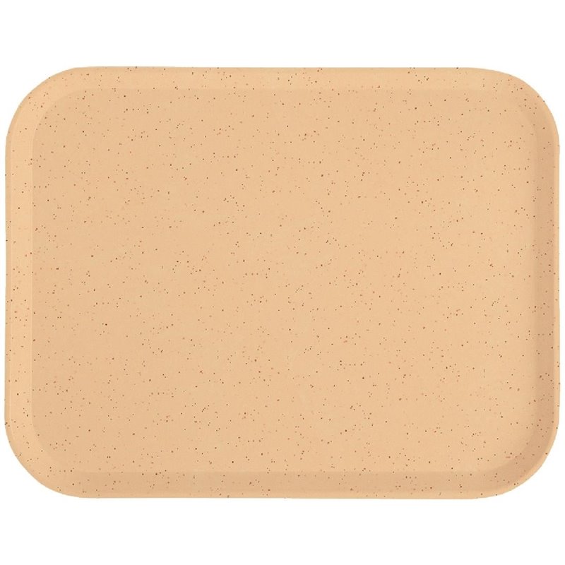 Plateau en polyester Versalite Cambro moka mouchet&eacute; 43 cm - Gastronoble - DJ657