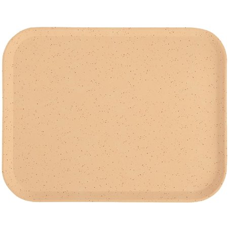 Plateau en polyester Versalite Cambro moka mouchet&eacute; 43 cm - Gastronoble - DJ657