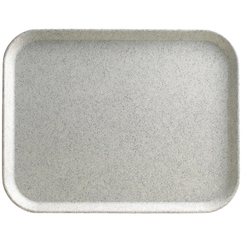 Plateau en polyester Versalite Cambro gris mouchet&eacute; 430mm - Gastronoble - DJ658