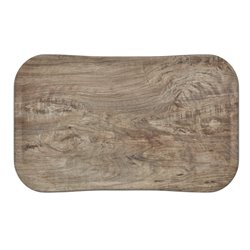 Plateau rectangulaire polyester aspect bois Cambro Century 32x53cm olivier clair - Gastronoble - DM123
