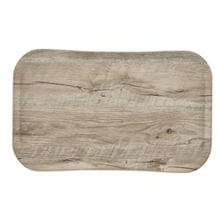 Plateau rectangulaire polyester aspect bois Cambro Century 37x53cm ch&ecirc;ne clair - Gastronoble - DM125