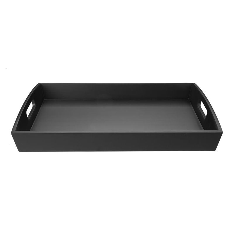 Grand plateau de service Olympia en bambou noir 510x350mm - Gastronoble - DP883
