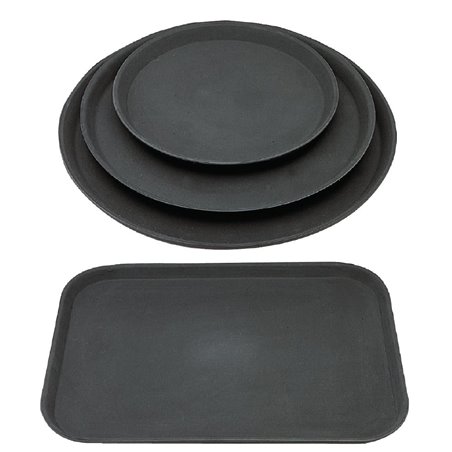 Offre sp&eacute;ciale : Lot de plateaux antid&eacute;rapants en polypropyl&egrave;ne Olympia Kristallon (lot de 12) - Gastronoble - S440