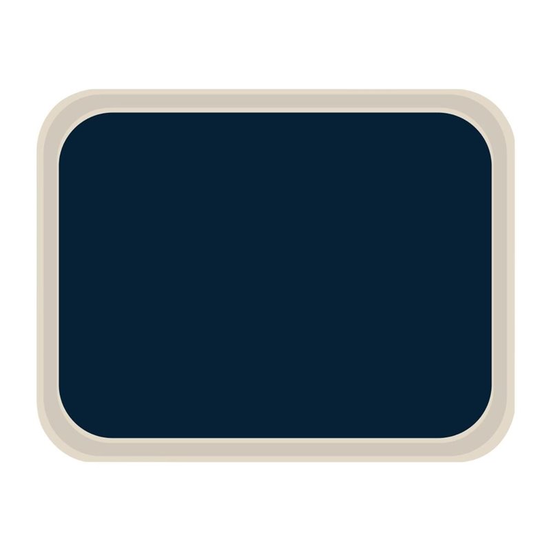 Plateau de service en polyester Roltex standard 455x355mm bleu - Gastronoble - DS086