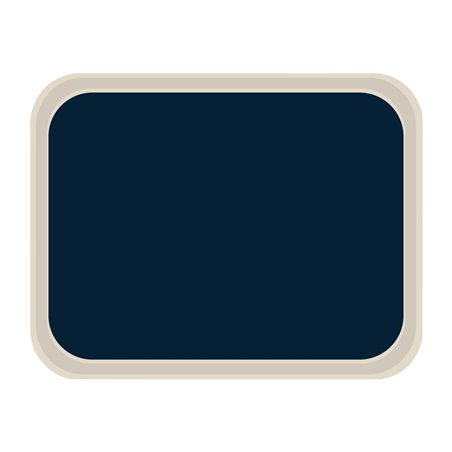 Plateau de service en polyester Roltex standard 455x355mm bleu - Gastronoble - DS086