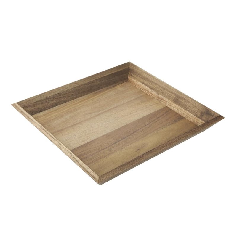 Plateau rectangulaire en acacia Olympia 380x355mm - Gastronoble - DP885