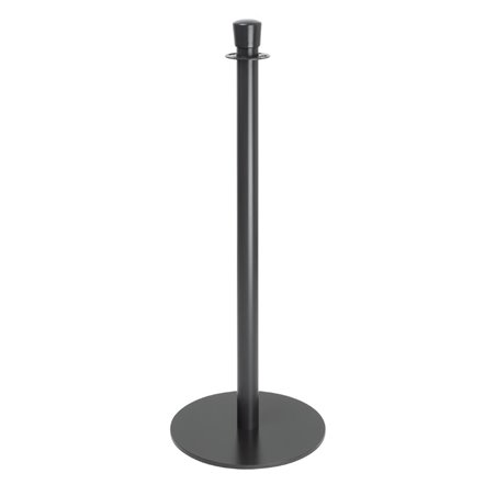 Poteaux d'accueil base plate Bolero noirs (lot de 2) - Gastronoble - GP638