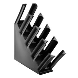 Porte-gobelets en  polypropylene noir Kristallon Olympia 4 emplacements - Gastronoble - HC437