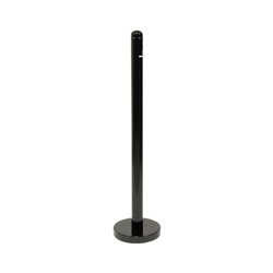 Cendrier poteau en inox noir Securit 1m - Gastronoble - CU942