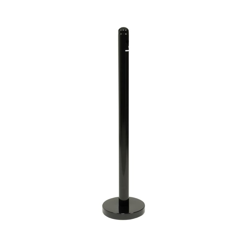 Cendrier poteau en inox noir Securit 1m - Gastronoble - CU942