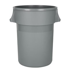 Poubelle ronde usage intensif Jantex grise 160L - Gastronoble - DX498