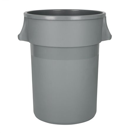 Poubelle ronde usage intensif Jantex grise 160L - Gastronoble - DX498
