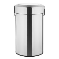 Poubelle en acier bross&eacute; Bolero avec couvercle basculant 70L - Gastronoble - HT461