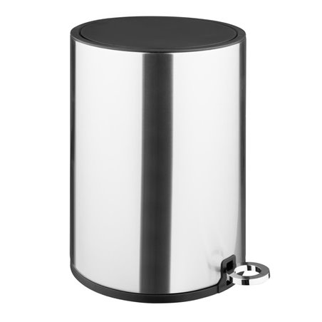Poubelle &agrave; p&eacute;dale ronde en acier bross&eacute; Jantex 3L - Gastronoble - HT478