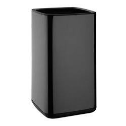 Poubelle carr&eacute;e Bolero noire 10L - Gastronoble - HX260