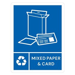 &Eacute;tiquette adh&eacute;sive de poubelle Jantex Slim papier et carton - Gastronoble - JB490