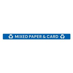 &Eacute;tiquette adh&eacute;sive de couvercle de poubelle Jantex Slim papier et carton - Gastronoble - JB491