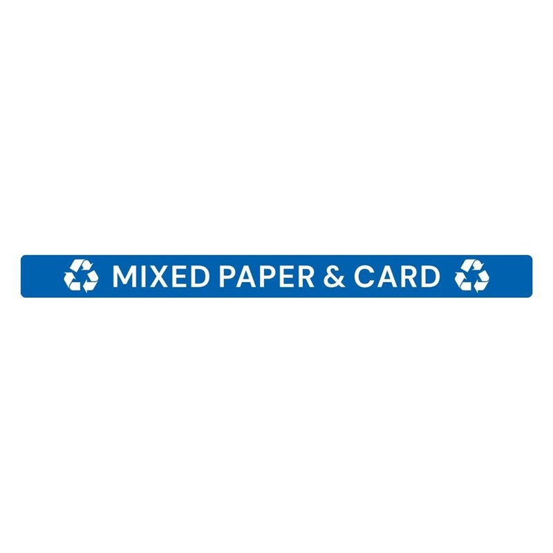&Eacute;tiquette adh&eacute;sive de couvercle de poubelle Jantex Slim papier et carton - Gastronoble - JB491