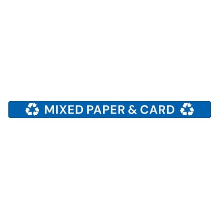 &Eacute;tiquette adh&eacute;sive de couvercle de poubelle Jantex Slim papier et carton - Gastronoble - JB491