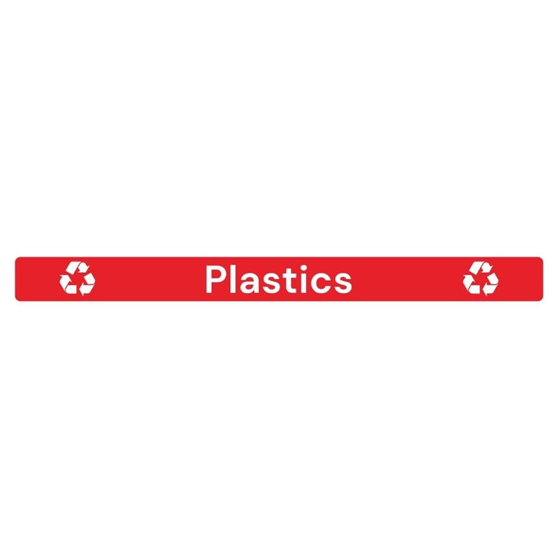 &Eacute;tiquette adh&eacute;sive de couvercle de poubelle Jantex Slim plastiques - Gastronoble - JB493