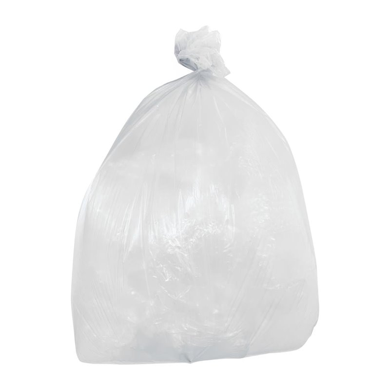 Sacs poubelle l&eacute;gers Jantex transparents 80L (lot de 200) - Gastronoble - HW690